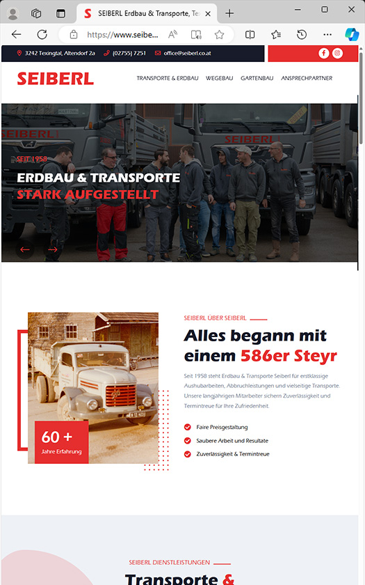 SEIBERL Erdbau & Transporte, Texing