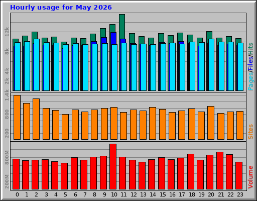Hourly usage for May 2026 Hourly usage for May 2026